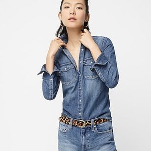J.Crew Chambray Denim Shirt Size Small